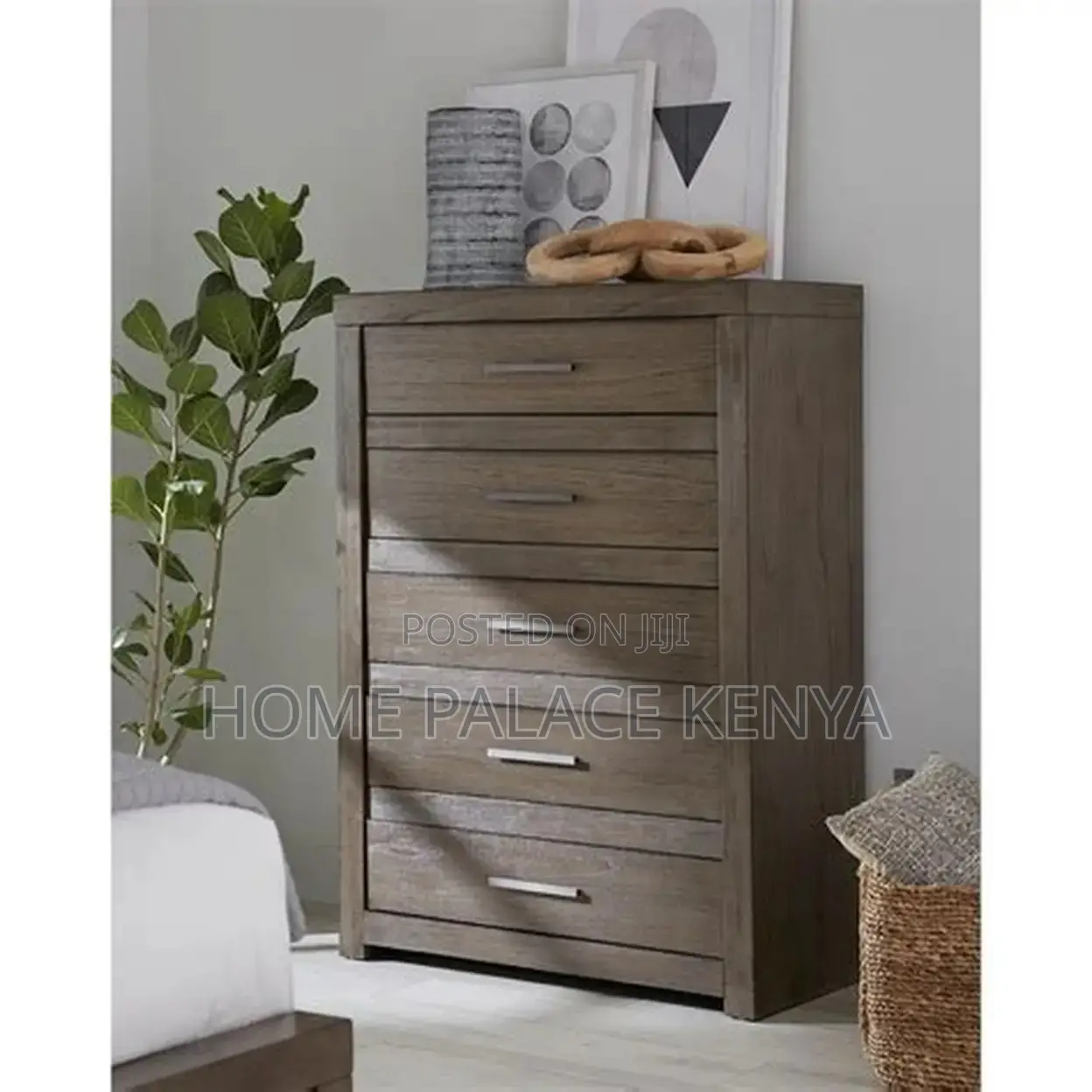 Chest of Drawers; Versatile Wooden 5 Drawer Chest of Drawers