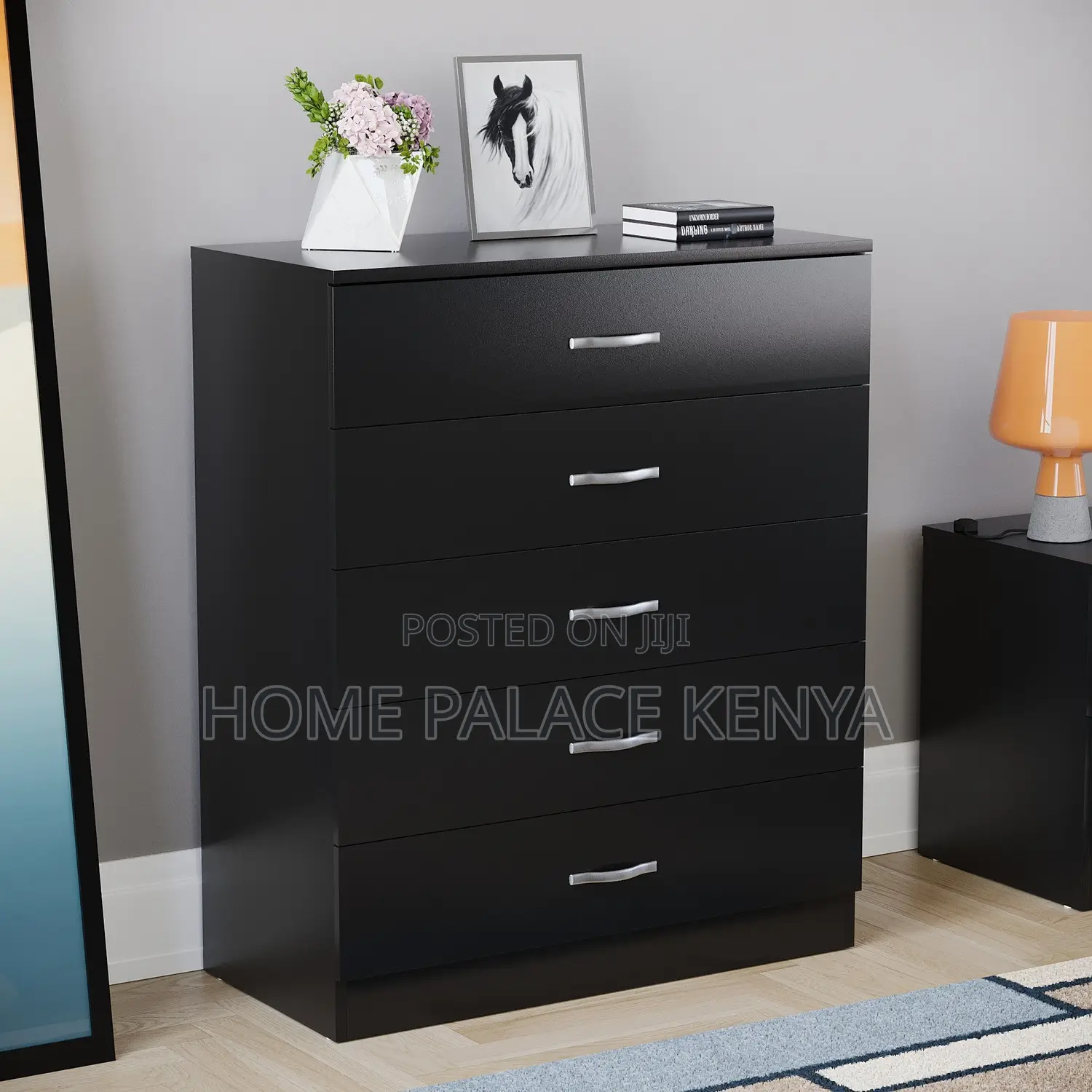 Chest of Drawers; Versatile Wooden 5 Drawer Chest of Drawers