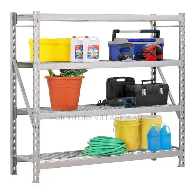 Storage Unit: 4-Tier Metalic Adjustable Rack
