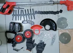 Cordless Brush Cutter With Blades Accessories