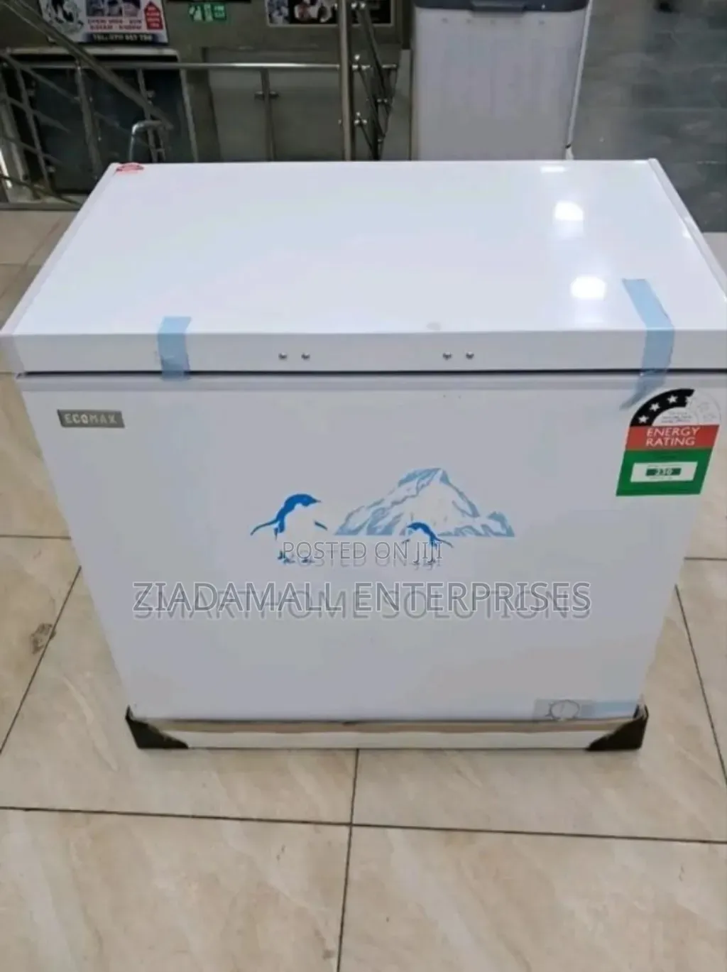 Colour White - Ecomax 169L Freezer. On Offer