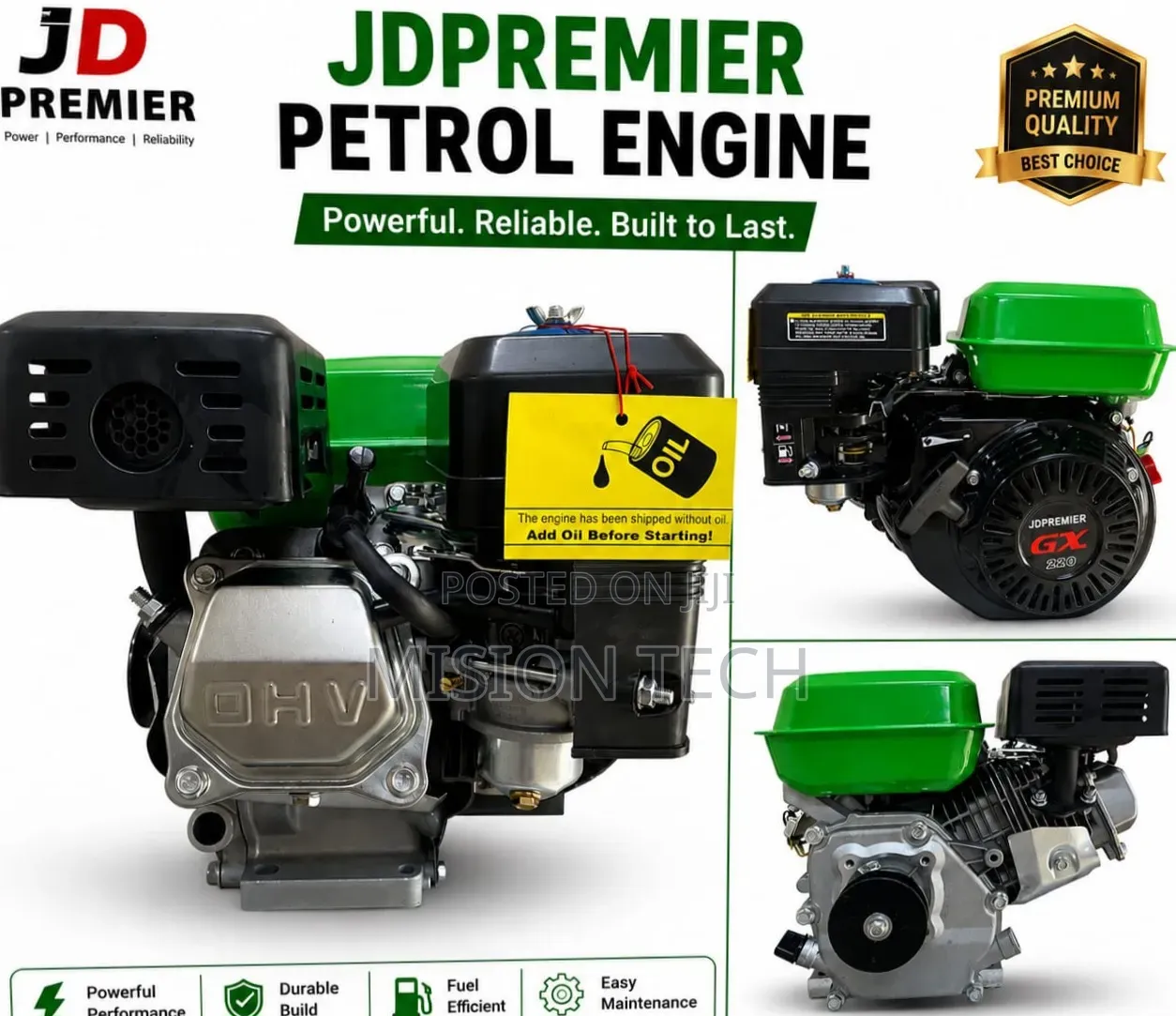 JD Premier GX 280 Petrol Engine* 