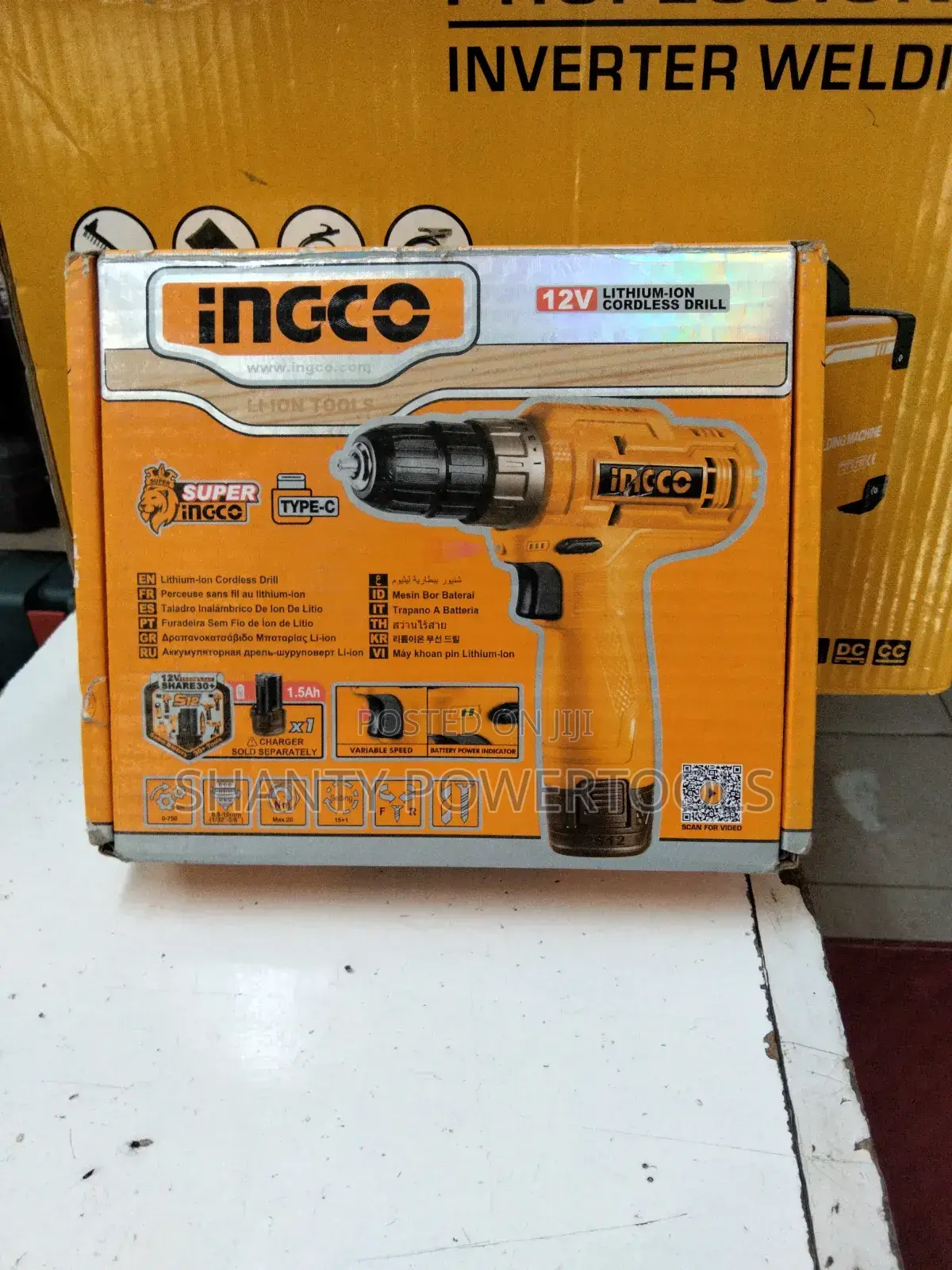 12v Ingco Cordless Drill