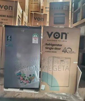 Von Refrigerator Capacity 90Litres Brand New. 1year Warrants