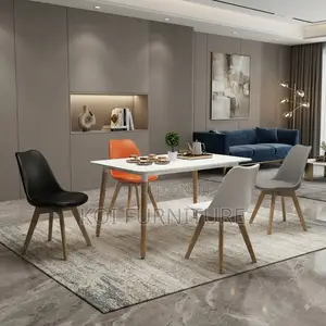 Dining Chairs; Eames Modern Cushioned Home Chairs