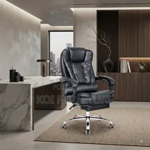 Office Chairs; Executive Leather Cushioned Office Adjustable Chairs