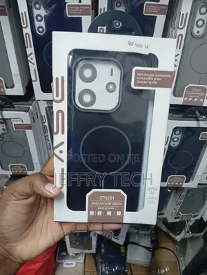 Magnetic Matte Back Cover Case Designed for the Xiaomi Redmi Note 14