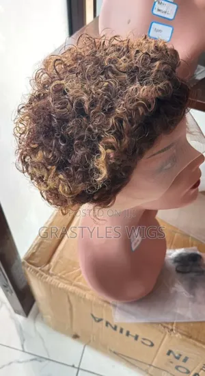 Human Hair Water Curl Wig