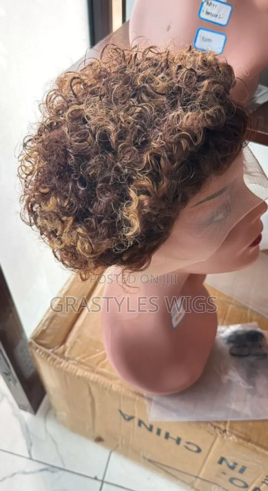 Human Hair Water Curl Wig