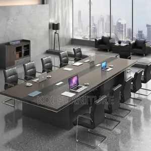 Boardroom Table; 2400mm Brown Executive Large Boardroom Tables