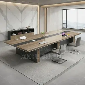 Boardroom Table; 2400mm Brown Executive Large Boardroom Tables