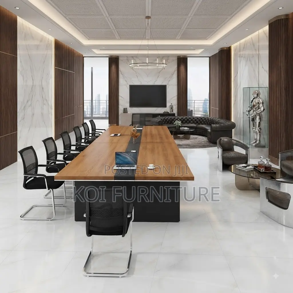 Boardroom Table; 2400mm Brown Executive Large Boardroom Tables