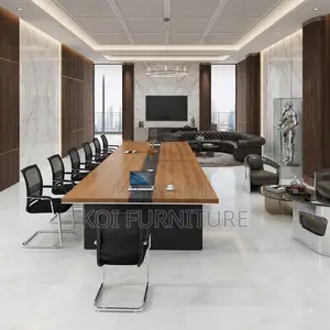Boardroom Table; 2400mm Brown Executive Large Boardroom Tables