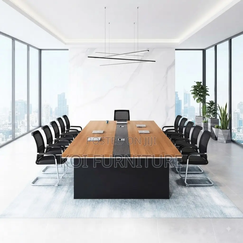 Boardroom Table; 2400mm Brown Executive Large Boardroom Tables