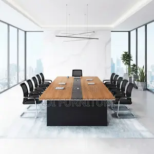 Boardroom Table; 2400mm Brown Executive Large Boardroom Tables