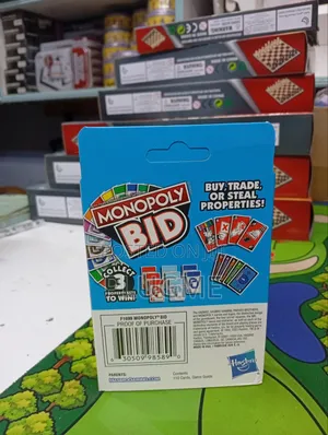 Monopoly Bid Card Game