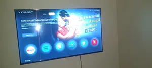 Qled Vitron TV 43 Inches Smart TV With It's Mount