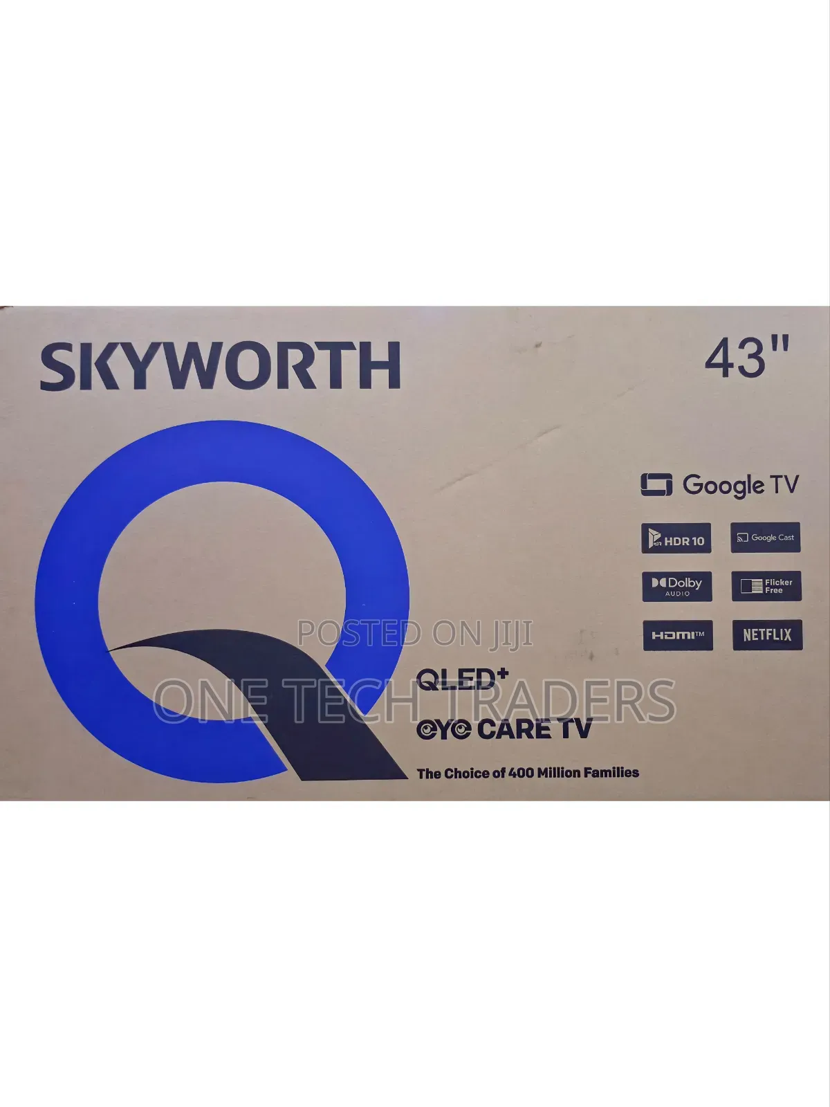 43" Inches Skyworth TV 2k Resolution, Framless