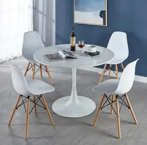 Home Furniture:4-Seater Marble Dining Set