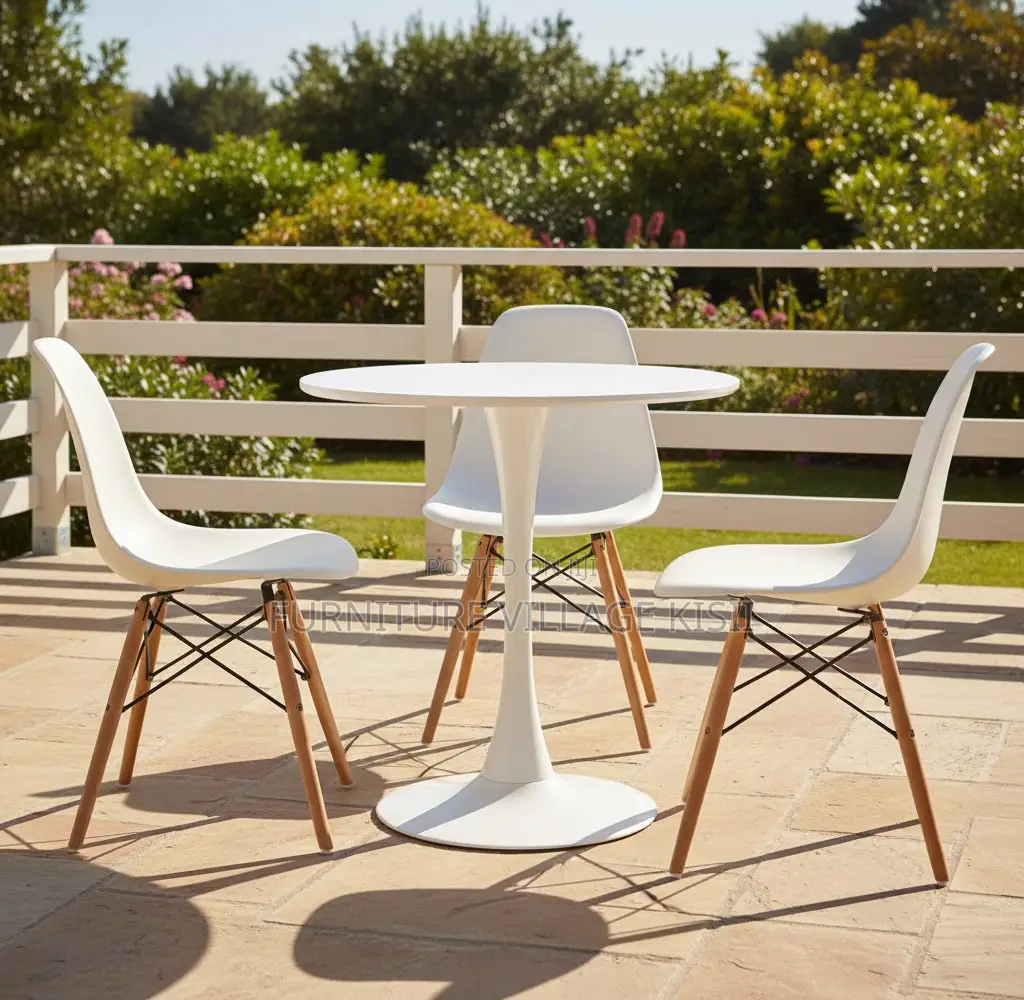 Home Furniture:4-Seater Marble Dining Set