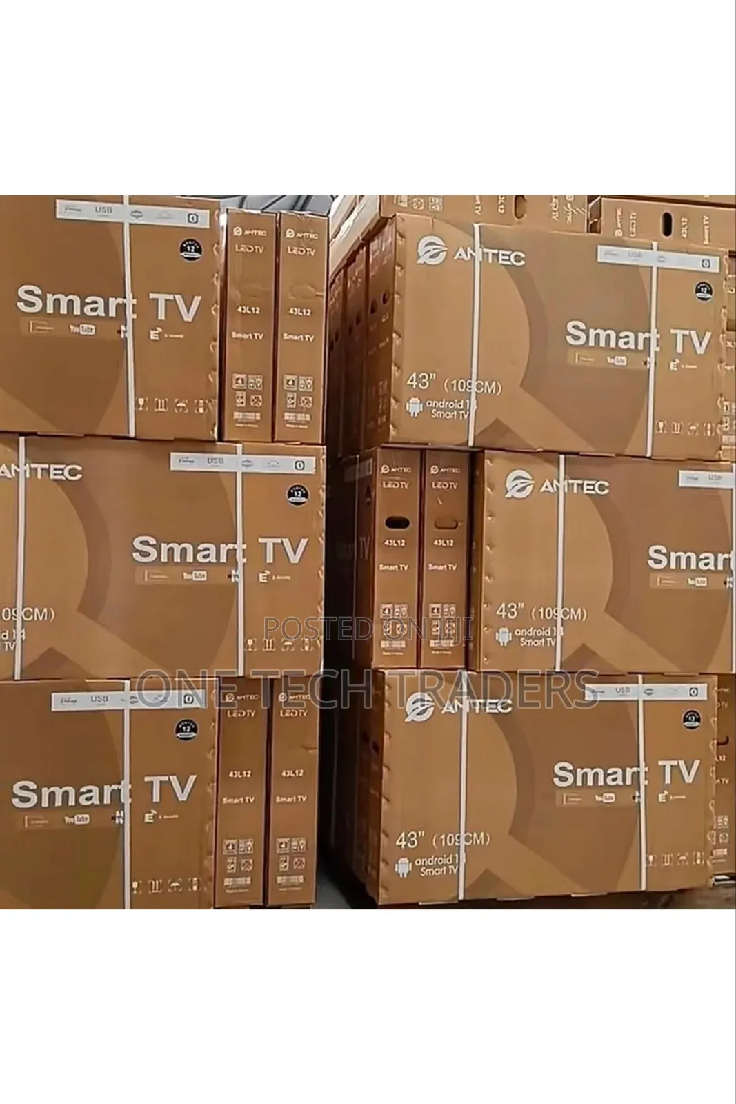 43" Inches Smart Android TV Aztec, Framless TV