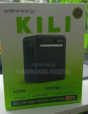 Oraimo Energy KILI 1000Wh 500W Portable Power Station