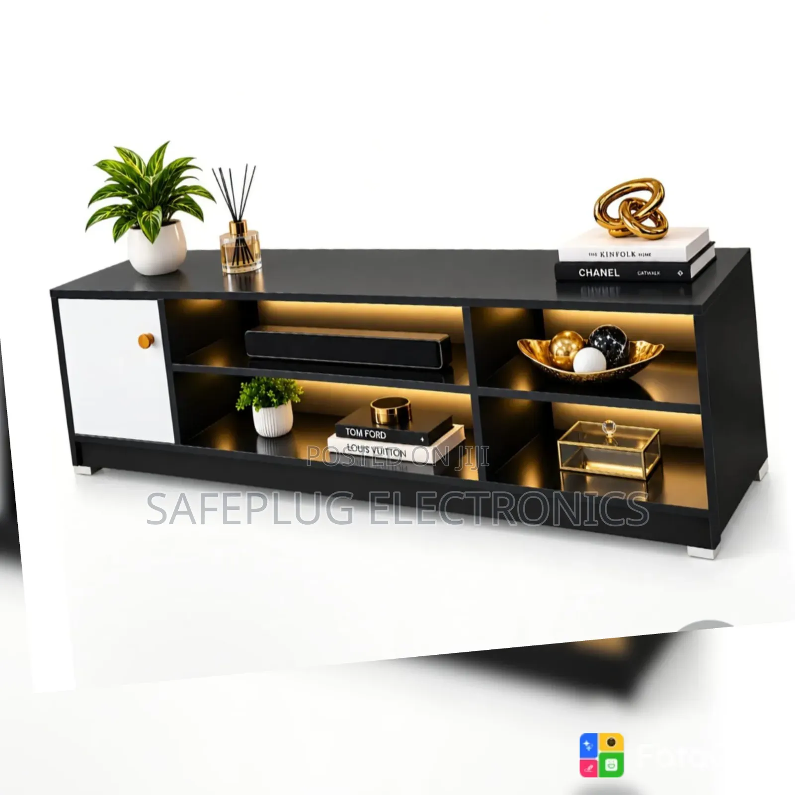 Executive TV Console With Shelves Cabinet – Imported Modern TV Stand