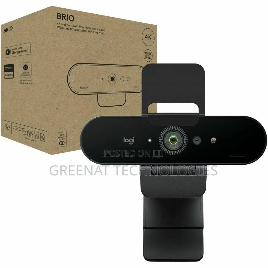 Logitech Brio Webcam | UHD | Windows Hello | Ex-Uk