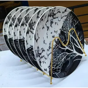 6 Pieces Ceramic Tree Desin Plates