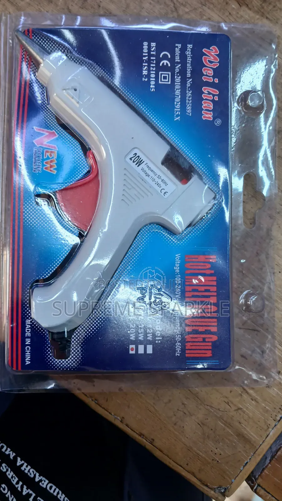 Hot Melt Glue Gun 20W Wei Lian HL-20W Craft Repair Tool 110v-240v