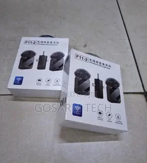 F11 Wireless Microphone for Clear Audio Content Recording