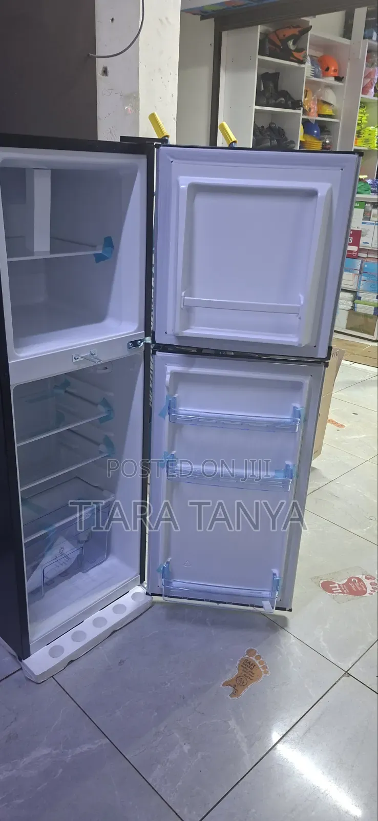 138lt Double Door Fridge Direct Cool, Stainless Steel – Rf/349