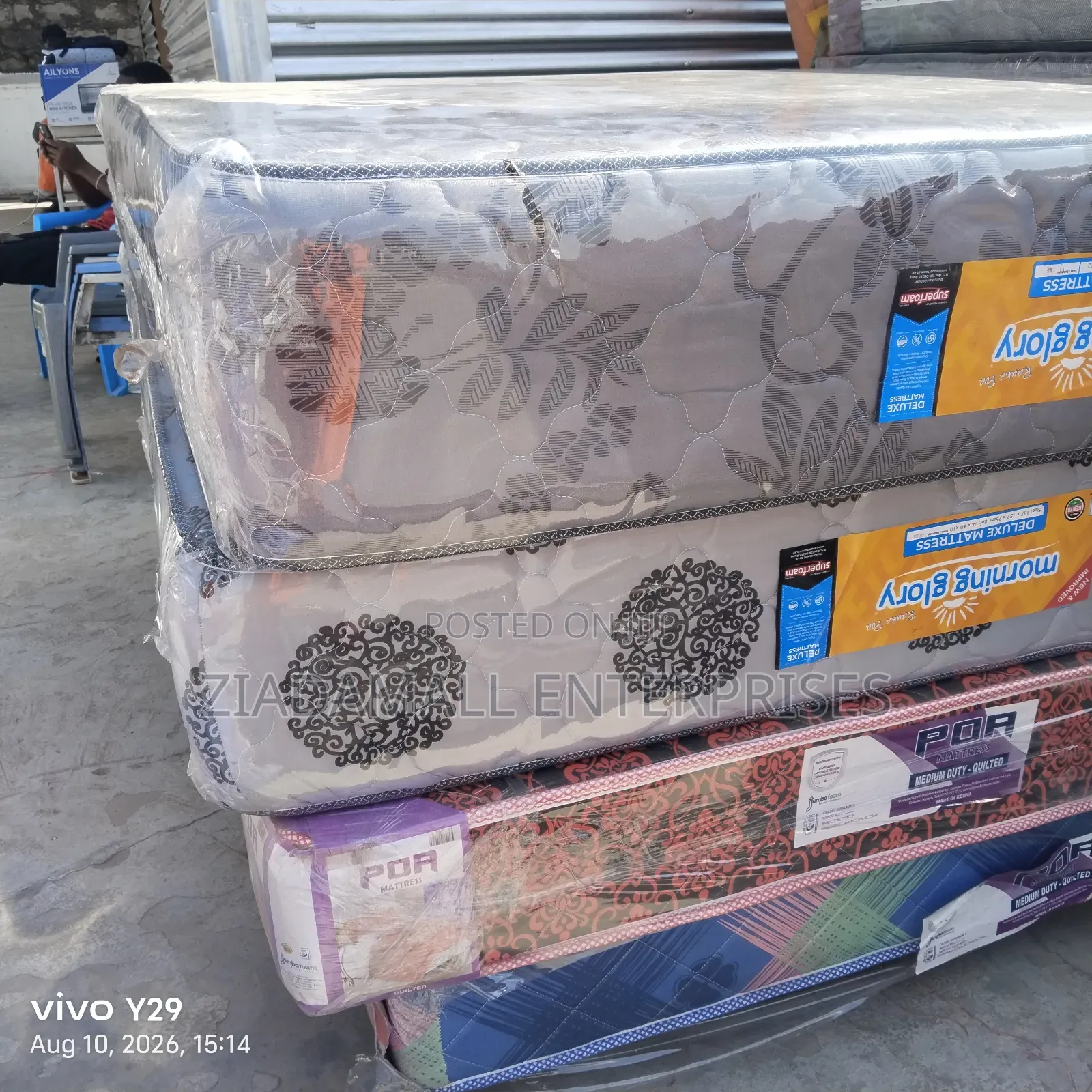 Free Delivery Poa/ Morning Glory Mattress 4by6 8inches Quilted
