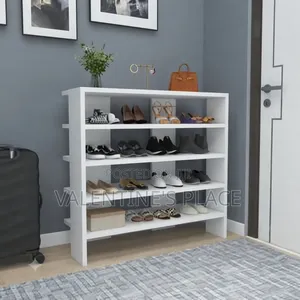 Declutter Your Hallway! Stylish White Shoe Rack Available