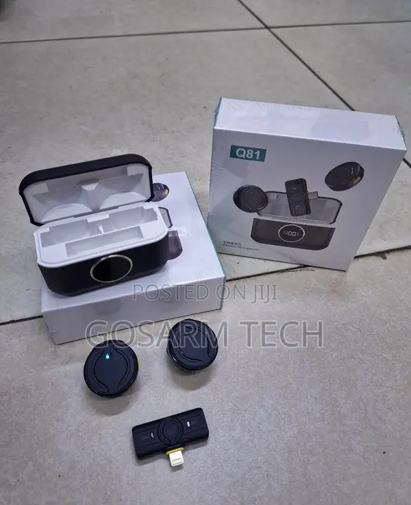 Q81 Wireless Clip Magnetic Microphone for Content Creation
