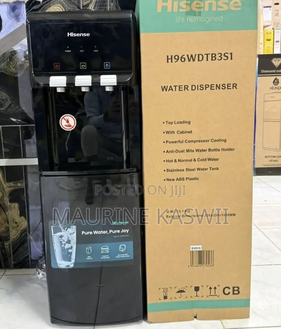 Hisense Water Dispenser Free Standing Dispenser (Hot,cold Normal
