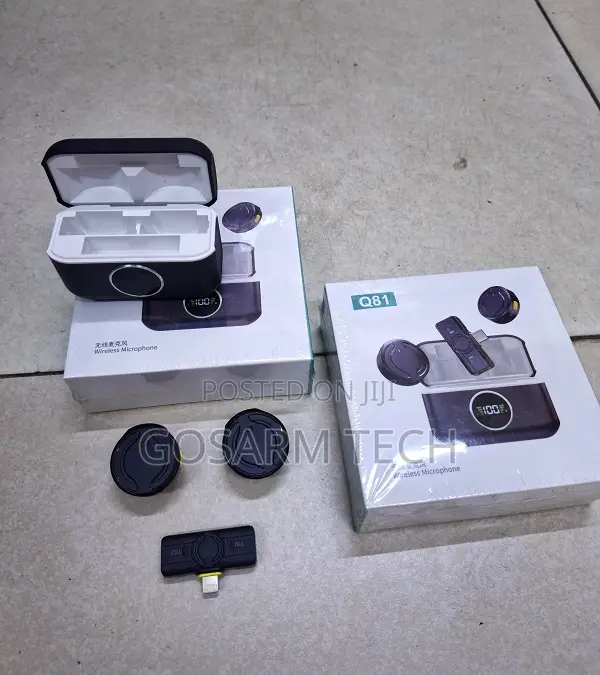 Q81 Compact Lavalier Magnetic Microphone With Charging Case