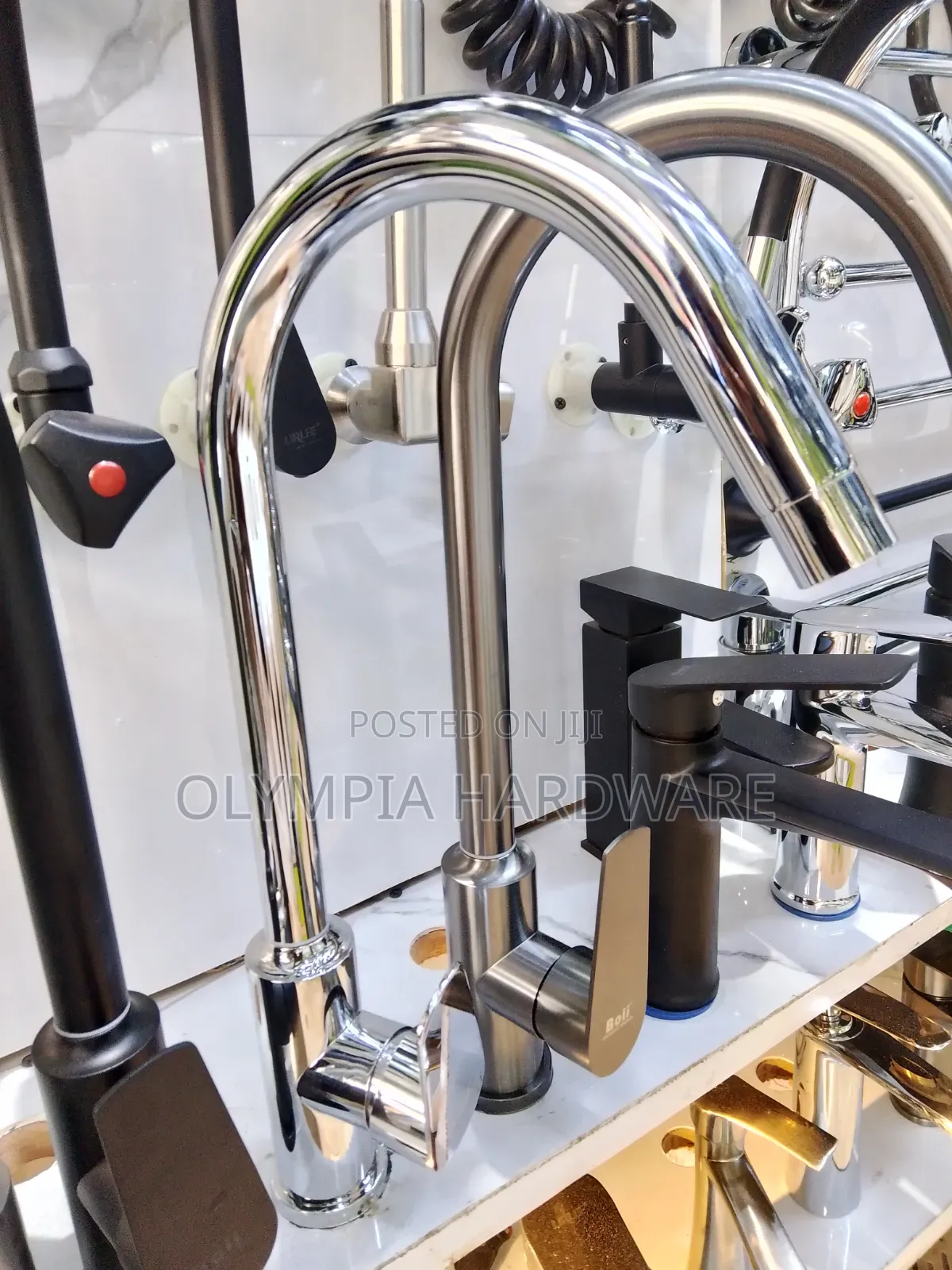 Chrome Kitchen Pillar Mixer