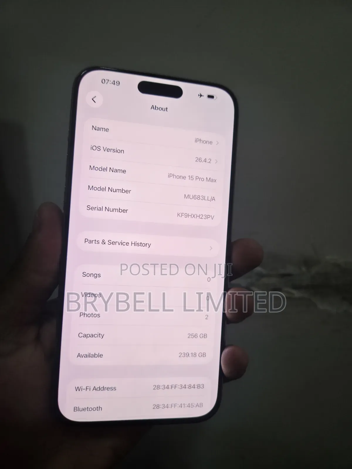 Apple iPhone 15 Pro Max 256 GB Gray