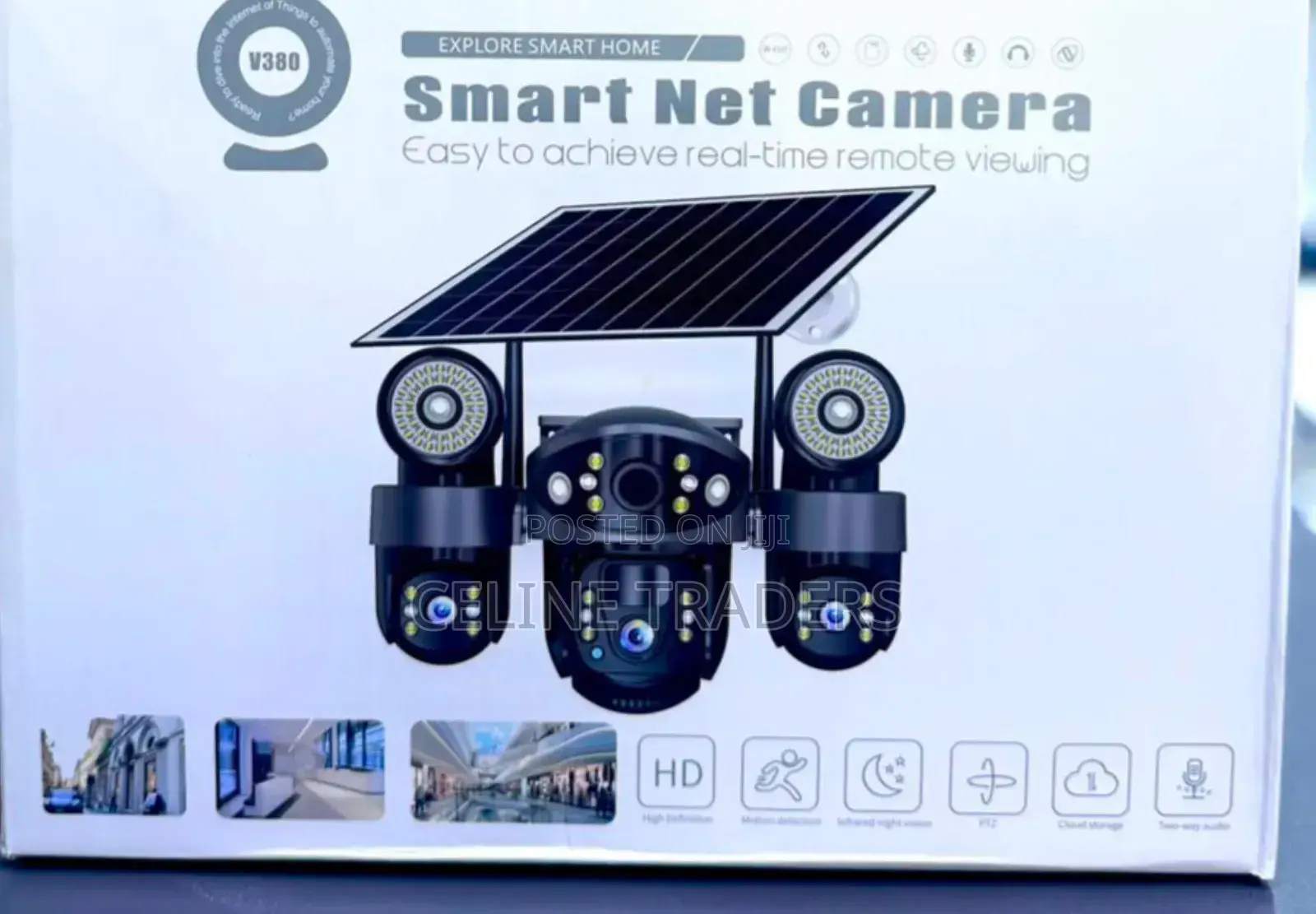 Solar Powered Dual Light Security Camera