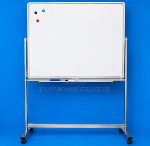 120×120cm Magnetic Whiteboard With Wheeled Stand–Flexible Presentation