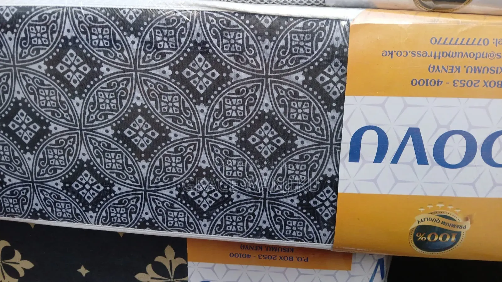 3 by 6 Medium Density Plain Mattress 8 Inch