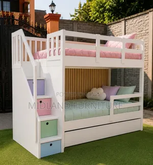 Kids Bunk Bed With Storage Staircase Available on Order