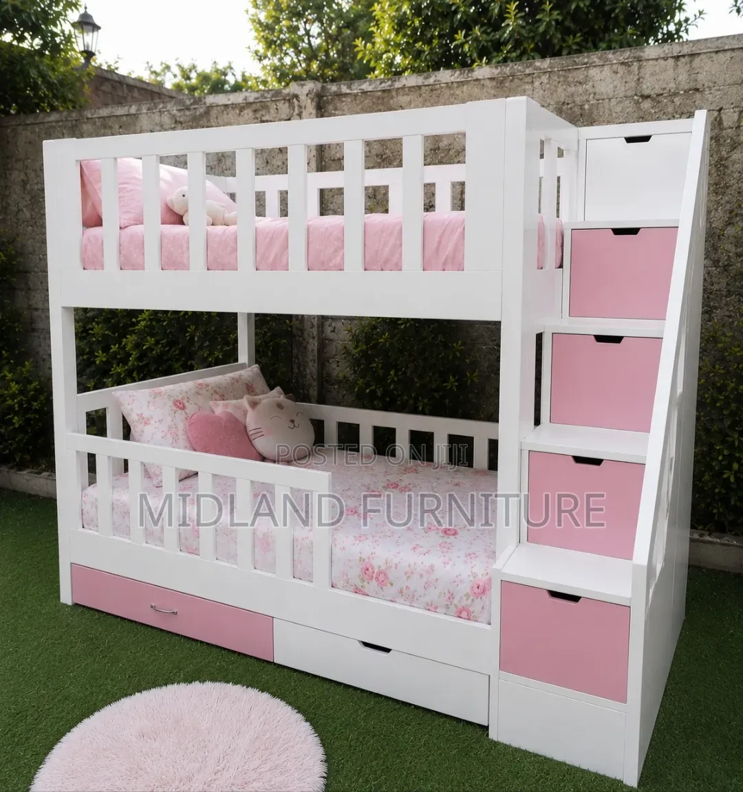 Kids Bunk Bed With Storage Staircase Available on Order