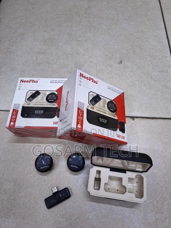 Wireless Neepho Np-58 Microphone Kit – Smart Charging Case Dual Mics - main view
