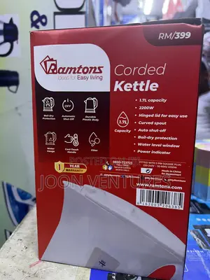 The Ramtons 1.7L Corded Electric Kettle (RM/399)