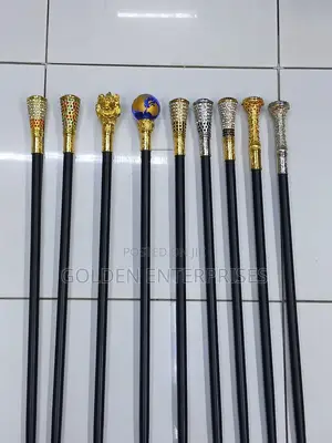Stylish Round Head With Sword Walking Stick for Events