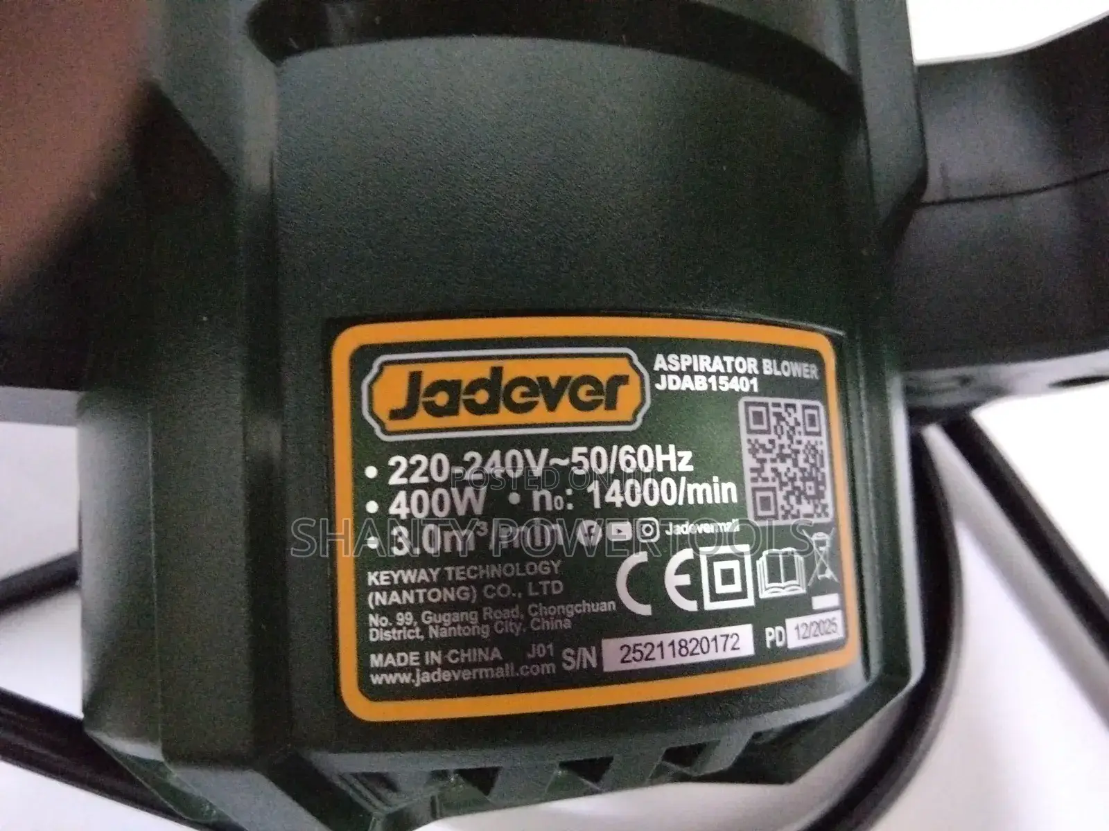 Jadever Blower 400w