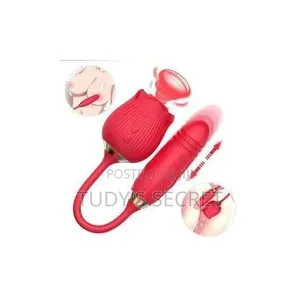 2-in-1 Double Sided Rose Toy Dildo Vibrator in Nairobi - Kenya