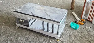 This Is Modern Gray Top Angle White Coffee Table